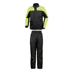 Completo donna antipioggia T.UR WP-ONE LADY nero / giallo fluo