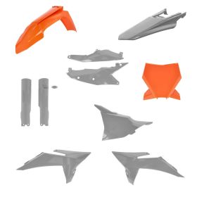 Kit carene 10 pezzi ACERBIS arancio/grigio per KTM