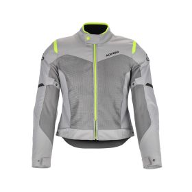 ACERBIS Dual Road wasserdichte Jacke zertifiziert Ramsey Vent 2.0 Damen Grau/Neon-Gelb