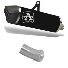 ARROW Race-Tech Slip-On Auspuff Aluminium Dunkel Carby-Endkappe Anschluss für BMW K 1300 S