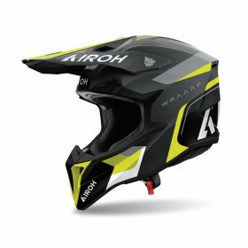 AIROH WRAAAP CONQUER Matte Gelb Crosshelm