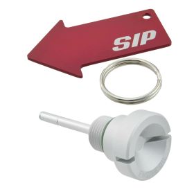 SIP SERIE PORDOI Motoröl Einfüllschraube Matt Anodisiert Silber