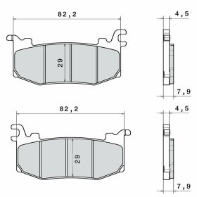 BREMBO Z03 M588Z03 Racing Pro sintered brake pad set
