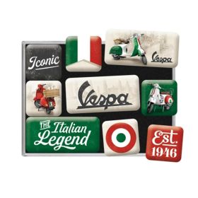 Kit magneti con motivo Vespa the italian legend