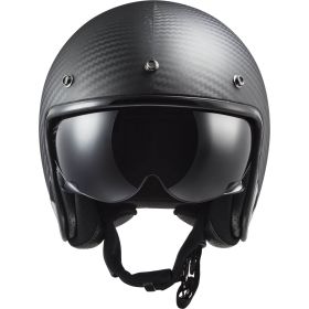 Casco Jet LS2 OF601 BOB II CARBON Solid Opaco