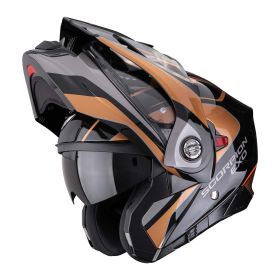 Casco enduro modulare Scorpion EXO ADX-2 Kamps nero rame