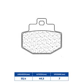 CL BRAKES 3054MSC paire de plaquettes de frein en composé fritté