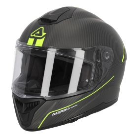 Casco Integrale ACERBIS Tarmak 22.06 Carbon Nero Giallo Fluo Opaco
