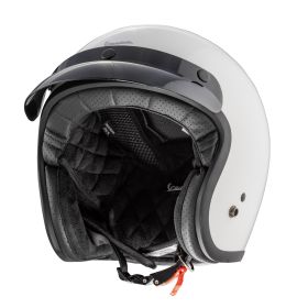Casco Jet Cafe Racer Piaggio Vespa VERSILIA Bianco Lucente
