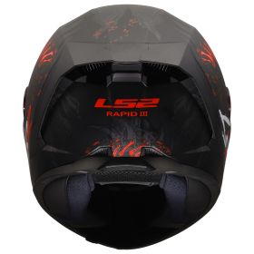 Integralhelm LS2 FF820 RAPID III KAIJU II schwarz rot weiss