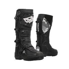 ACERBIS Motorradstiefel genehmigt Krallen schwarz 4-Haken-Verschluss