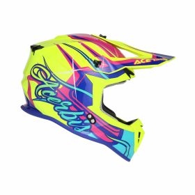 Casco cross ACERBIS Linear 22-06 Graphic giallo/viola