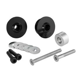 SIP MK II Lenker-Spiegelhalterungsset D.29,8mm Schwarz Aluminium
