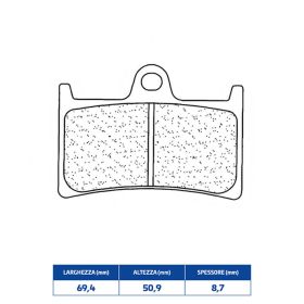 Plaquettes de frein avant CL BRAKES 2361C60 Racing pour YAMAHA