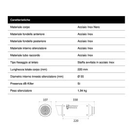 Komplette schwarze Rennabgasanlage MIVV GP Pro für KAWASAKI Z650