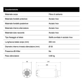Vollständige MIVV Mk3 Auspuffanlage aus Carbon für KAWASAKI z650 2024-2025