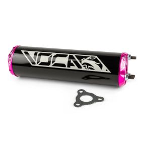 Voca Racing Aluminium CNC Schalldämpfer Schwarz/Rosa