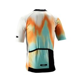 LEATT Endurance 3.0 Maillot VTT Blanc Heatmap Tissu X-Flow 3 Poches YKK