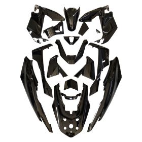 Kit de carénage TNT 15 pièces noir pour Honda PCX