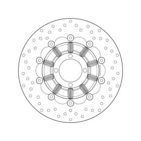 Disque de frein flottant BREMBO 78B40892 série or D.285 épaisseur 5 mm 4 trous pour BMW