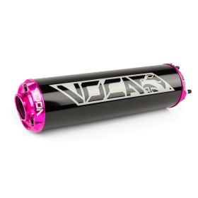 Voca Racing Aluminium CNC Schalldämpfer Schwarz/Rosa