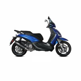 MIVV Mover komplette schwarze Auspuffanlage für PIAGGIO Beverly 350