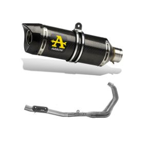 ARROW Thunder Slip-On Rennschalldämpfer mit Carbonfaser-Kappe Krümmer für Yamaha Tracer 9