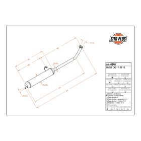Échappement complet SitoPlus 0248 approuvé pour PIAGGIO CIAO/P/PX/CIAO FL 50
