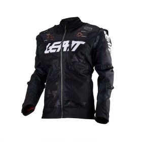 LEATT Moto 4.5 X-Flow Summer jacket black grey white breathable