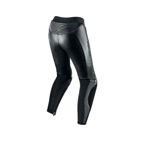 Pantalons de moto en cuir noir REBELHORN REBEL pour femmes