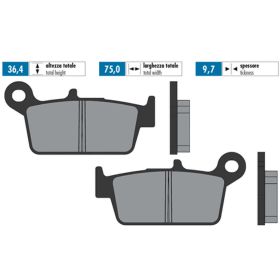 POLINI brake pads pair sintered compound 36.4x75x9.7 mm