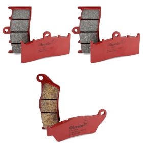 Kit de plaquettes de frein BREMBO 2 paires avant SA et 1 paire arrière SP pour BMW R