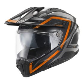 Casco enduro dual road GIVI 80.1 Apex nero grigio arancio