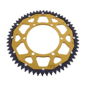 Corona ZF 58 denti passo 428 oro nera dual ZFD-25-58-GLD