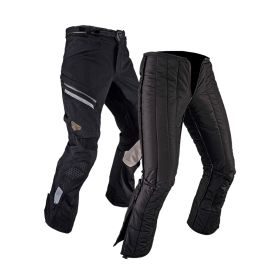 Pantalon moto LEATT ADV DriTour 7.5 Stealth noir gris double couche