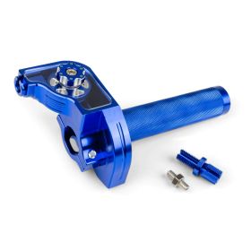MOTOFORCE RACING blaue CNC-Aluminium Schnellgassteuerung