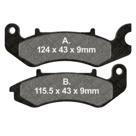 EBC Brake Pads V FA711 Semi-Sintered Compound