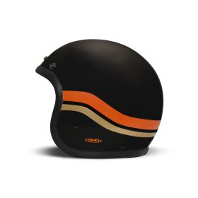 Casco Jet Cafe Racer DMD RETRO Sunset Nero Opaco