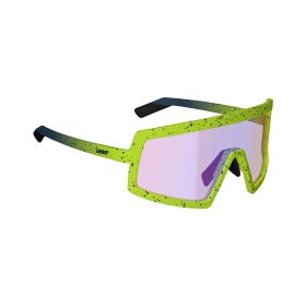 LEATT MadViz One Iriz Cryztal Sonnenbrille Gelb Fuchsia Linse 41%