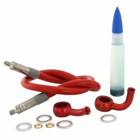 Tubo freno SPIEGLER modulare GRIMECA 410 mm stahlflex rosso omologato
