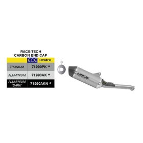 Échappement ARROW Race-Tech Slip-On en titane homologué pour Husqvarna Norden 901