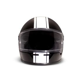 Casco Integrale DMD RIVALE Racing Nero Bianco Lucido
