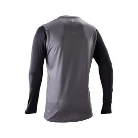 Maglia MTB LEATT Gravity 2.0 nero/grigio per trail