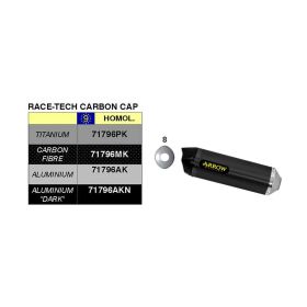ARROW Race Tech Slip-On Auspuff Dunkel Aluminium Carby Kappe Anschluss für Honda NC 700 X