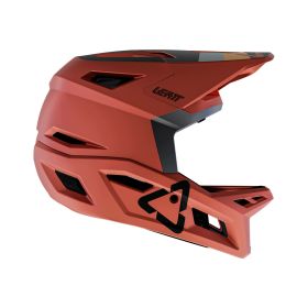 Casque de VTT intégral LEATT Gravity 4.0 Rouge Lava