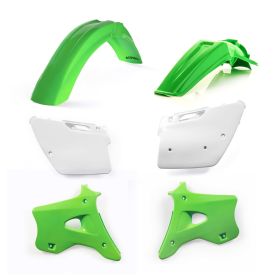 Kit carene 6 pezzi ACERBIS Replica 95 verde/bianco per KAWASAKI KX 2T