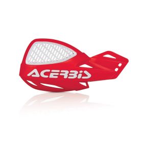 ACERBIS universelle offene Handprotektoren weiß/rot Mx Uniko belüftet