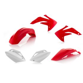 Kit carene 6 pezzi ACERBIS rosso/bianco per HONDA CRF 150 R