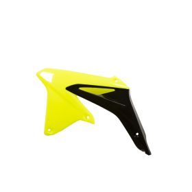 Coppia fianchetti radiatore ACERBIS giallo fluo/neri per SUZUKI