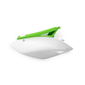 Portanumero laterale ACERBIS verde/bianco per KAWASAKI KX F